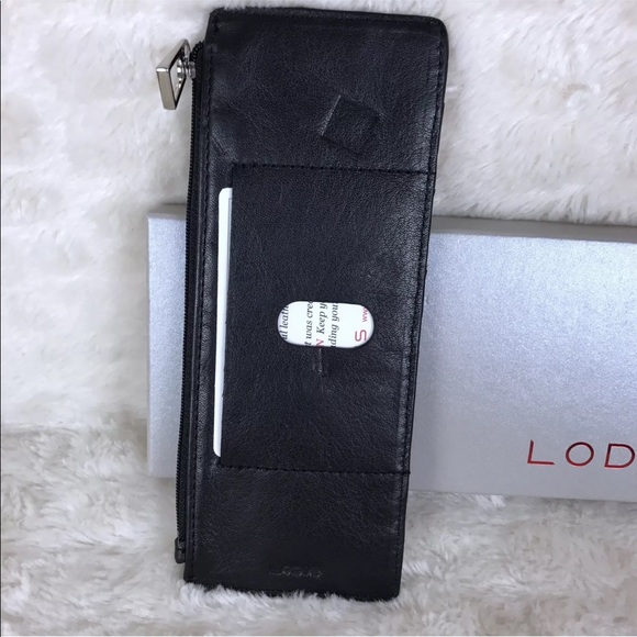 Lodis Black Leather Wallet RFID Protection New - Picture 2 of 8